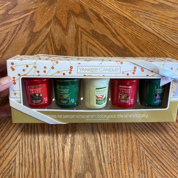 Yankee Candle 5 Sampler Votive Candle Set, 1.75oz each